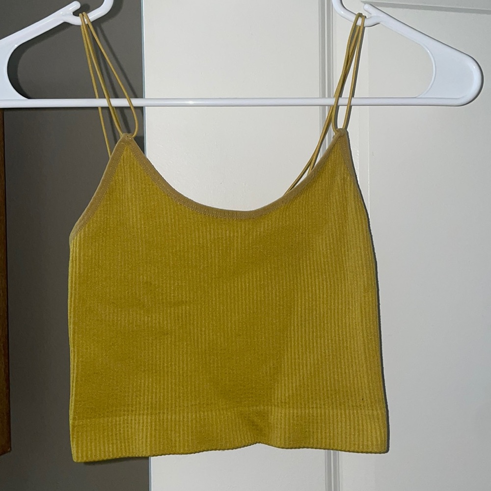 Mustard Crop Top